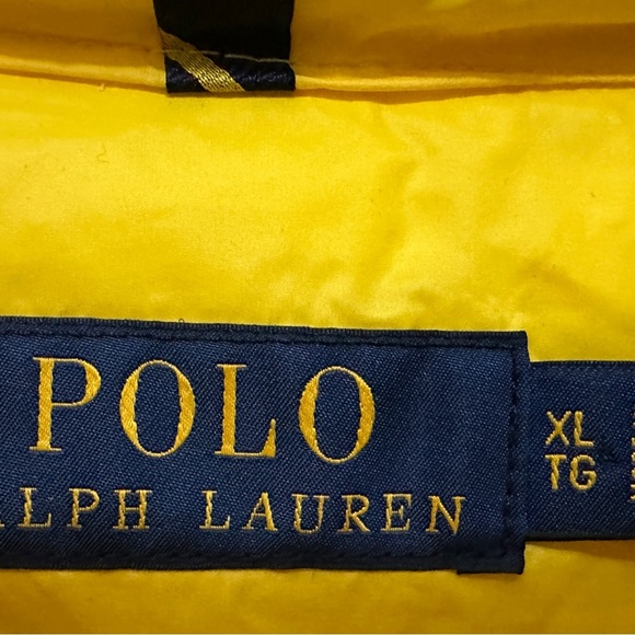 343 Polo Ralph Lauren | NWOT $190 Yellow Packable Down Vest (size XL) - Picture 12 of 16